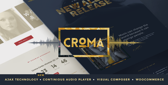 Croma 6.0 Music WordPress Theme with Ajax and Continuous Playback
