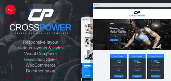 CrossPower 2.1 - Sport WordPress Theme