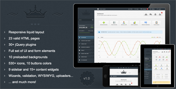 Crown 1.0 - Premium Responsive Admin Theme