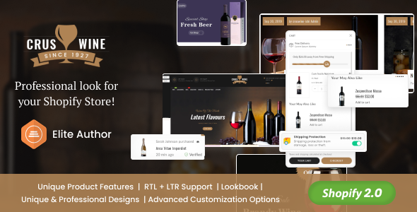 Cruswine 2.6.0 - Sectioned Shopify Theme