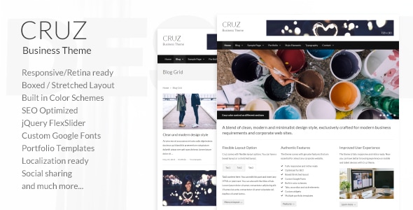 Cruz 3.4 - Modern Business Wordpress Theme