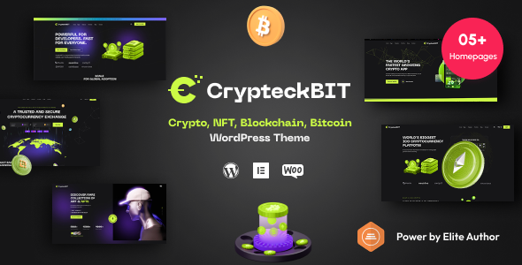 Crypteck 2.1.9 - ICO Landing Page & Crypto WordPress Theme