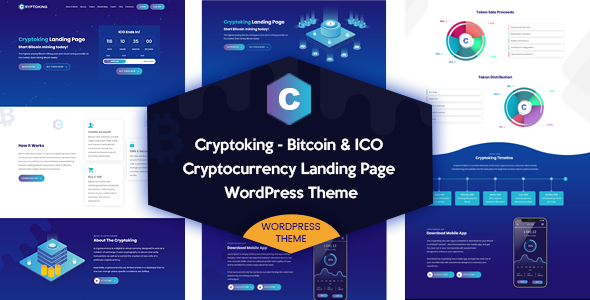 Cryptoking 2.1.9 - Bitcoin & ICO Theme