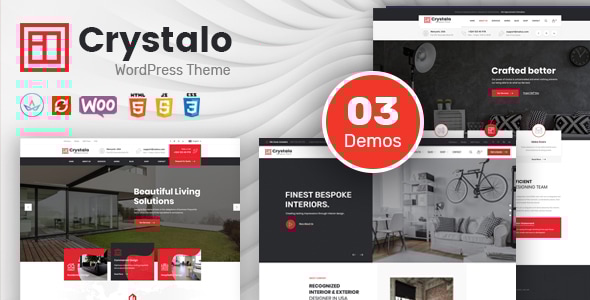 Crystalo 1.7 - Architecture and Interior Design WordPress Theme