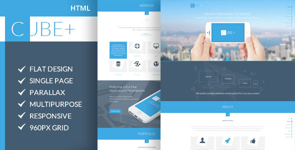 Cube 2.2 - One Page Parallax HTML Template