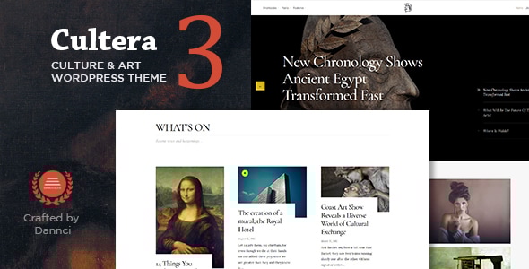 Cultera 3.0 - Art & Culture WordPress Theme