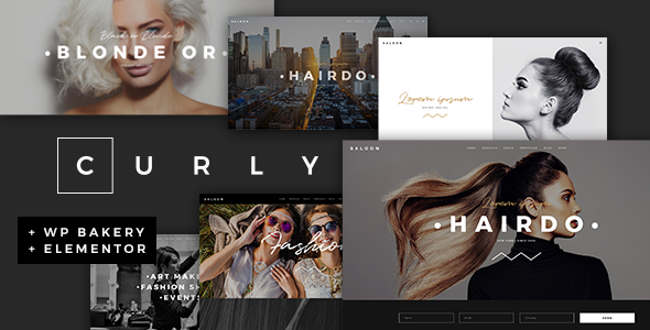 Curly 3.3.3 - A Stylish WordPress Theme for Hairdressers and Hair Salons