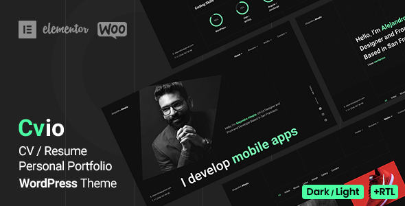 Cvio 3.2 - Personal Portfolio WordPress Theme