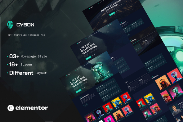 Cybox 1.0.1 - NFT Collections Elementor Template Kit