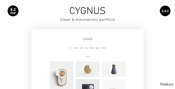 Cygnus 2.2.2 - Clean and Minimalistic Portfolio WordPress Theme