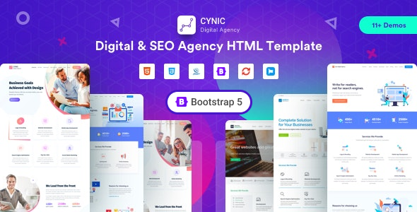 Cynic 2.6 - Digital Agency HTML Template