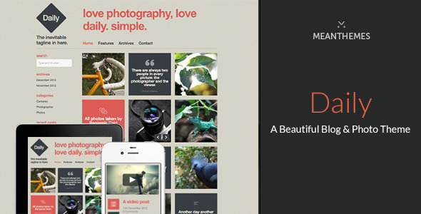 Daily 1.2.0 - A Beautiful WordPress Blog & Photo theme