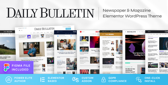 Daily Bulletin 1.2.1 - Magazine & Newspaper WordPress Theme