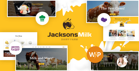 Dairy Farm 1.2.11 - Eco Products Milk & Cheese WordPress Theme
