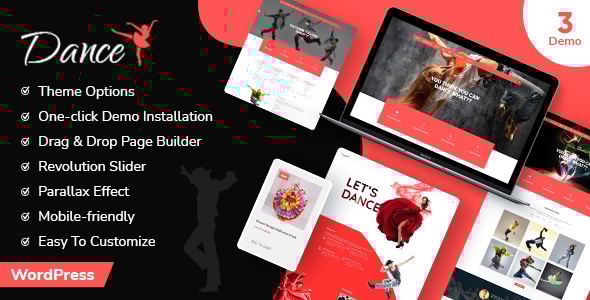 Dance Studio WordPress Theme 1.9.1 - Dance  Studio