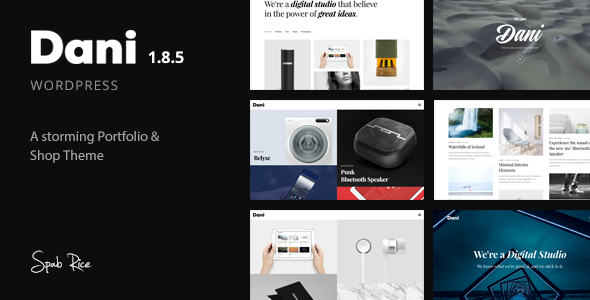 Dani 1.8.5 - A Storming Portfolio & Shop WordPress Theme