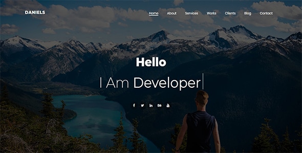 Daniels - Onepage Portfolio Joomla Theme