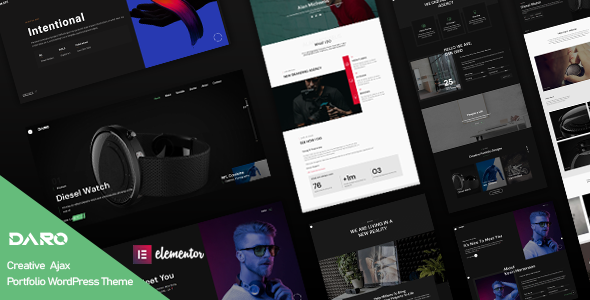 Daro 1.0.5 - Ajax Portfolio WordPress Theme