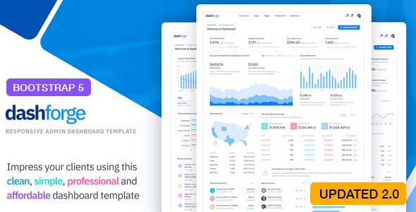 Dashforge 2.0.0 - Responsive Admin Dashboard Template