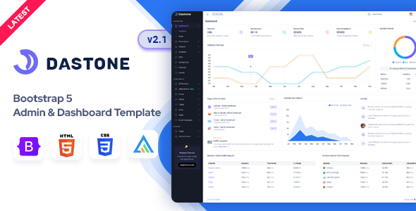 Dastone 2.1.0 - Admin & Dashboard Template
