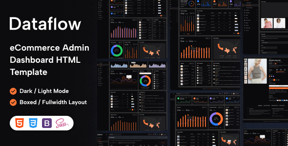 Dataflow - eCommerce Admin Dashboard HTML Template