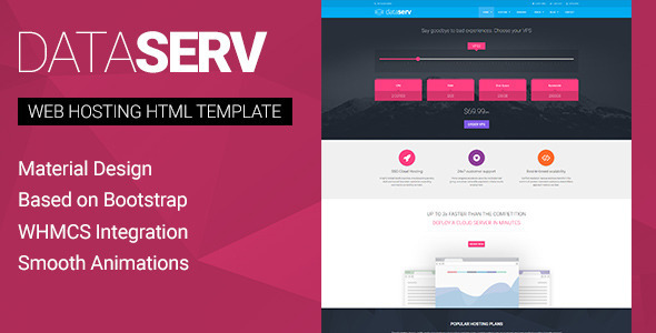 DataServ 7.9.1 - Web Hosting HTML Template