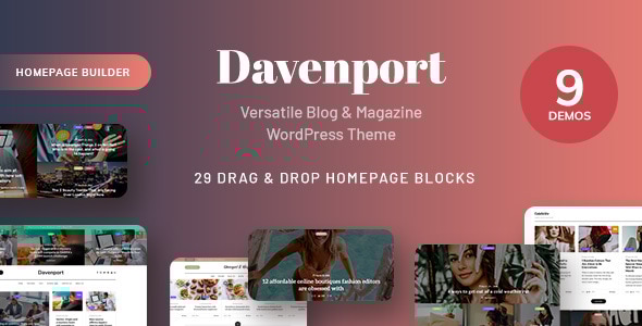 Davenport 1.2 - Versatile Blog and Magazine WordPress Theme