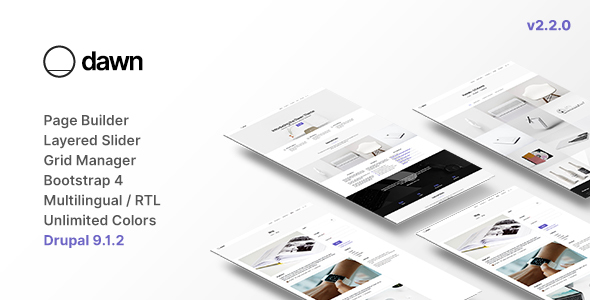 Dawn 2.2.0 - Multipurpose Responsive Drupal 9 Theme