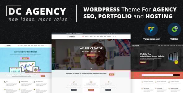 DC Agency  WordPress Theme For Creative Agency Hosting SEO Services