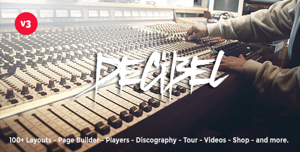 Decibel 6.9 Professional Music WordPress Theme