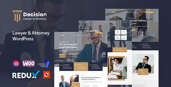 Decision - Lawyer & Attorney WordPress Theme