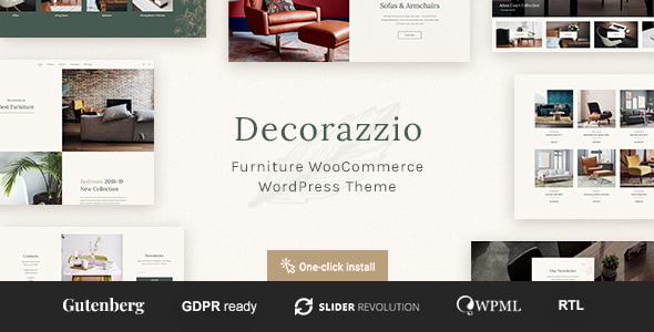 Decorazzio 1.2.1 - Interior Design and Furniture Store WordPress Theme