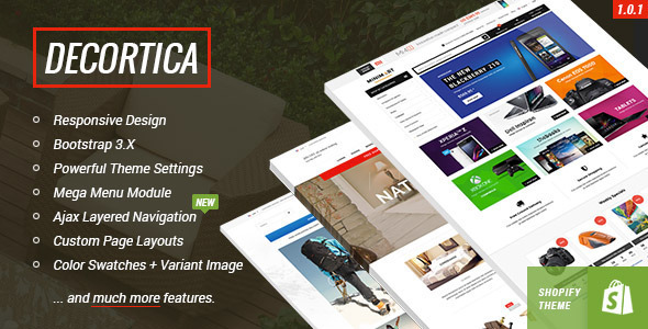 DECORTICA 1.0.1 - Responsive Shopify Template