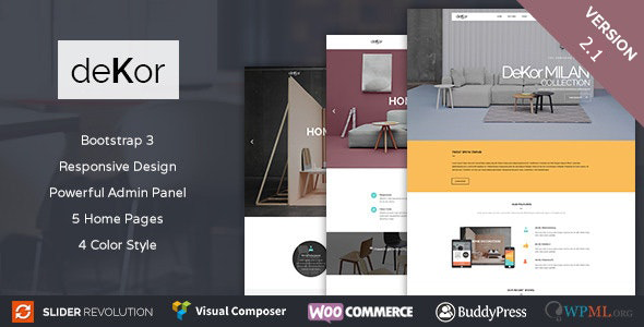 deKor 2.1 - Interior WordPress Theme