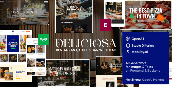 Deliciosa 1.14 - Restaurant & Cafe WordPress Theme