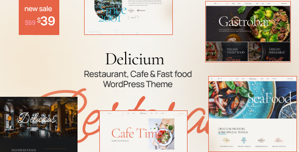 Delicium  Fast Food & Cafe WordPress Theme