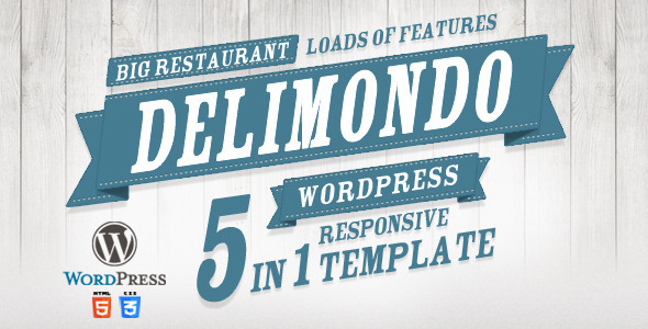 Delimondo Responsive Wordpress Theme  5 Styles