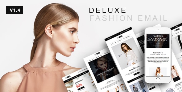 Deluxe 1.5 - Fashion & Online Store Email Newsletter Template 10 Layout