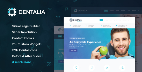 Dentalia 2.3 Dentist & Medical WordPress Theme