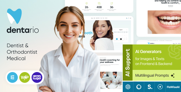 Dentario 2.4 - Dentist & Orthodontist Medical WordPress Theme