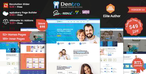 Dentro 4.0 - Dental Medical WordPress Theme