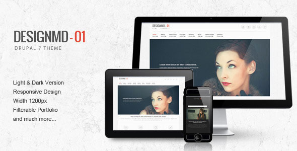Designmd 01 1.10 - Responsive Drupal 7 Theme