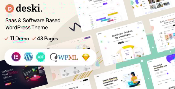 Deski 1.4.1 - Modern Saas & Software landing page WordPress theme