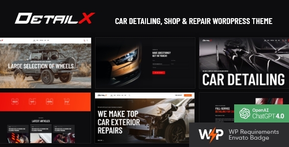 DetailX 1.21 - Car Detailing Shop & Tuning WordPress Theme