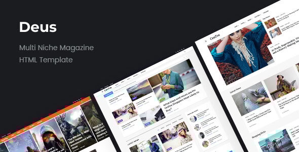 Deus 1.0.3 - Multi-Niche Newspaper HTML Magazine