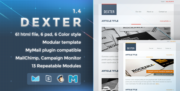 Dexter 1.4.1 - Responsive E-mail Template