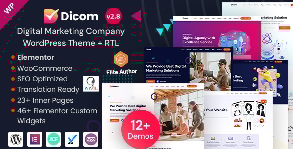 Dicom 2.8 - IT Startup SEO Agency & Digital Marketing WordPress Theme
