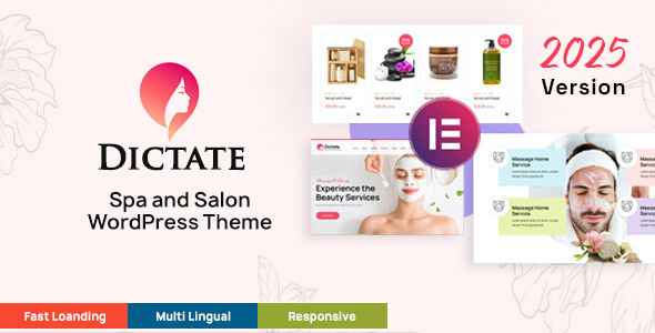 Dictate 6.0 - Spa and Beauty Salon WordPress Theme