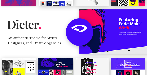 Dieter 1.8 - Authentic Artist & Creative Design Agency WordPress Theme