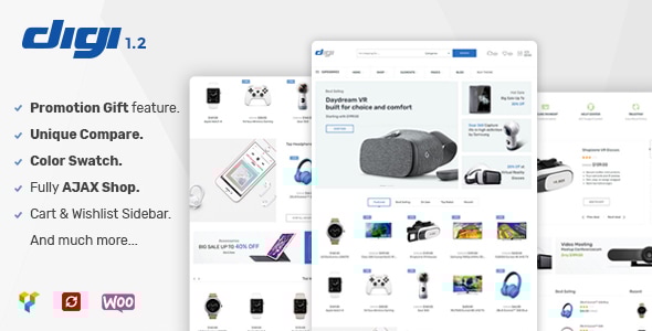 Digi 1.9.4 - Electronics Store WooCommerce Theme